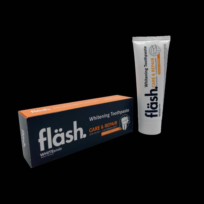 خمیر دندان وایت اسمایل مدل flash orange ginger حجم 75 میلی لیتر