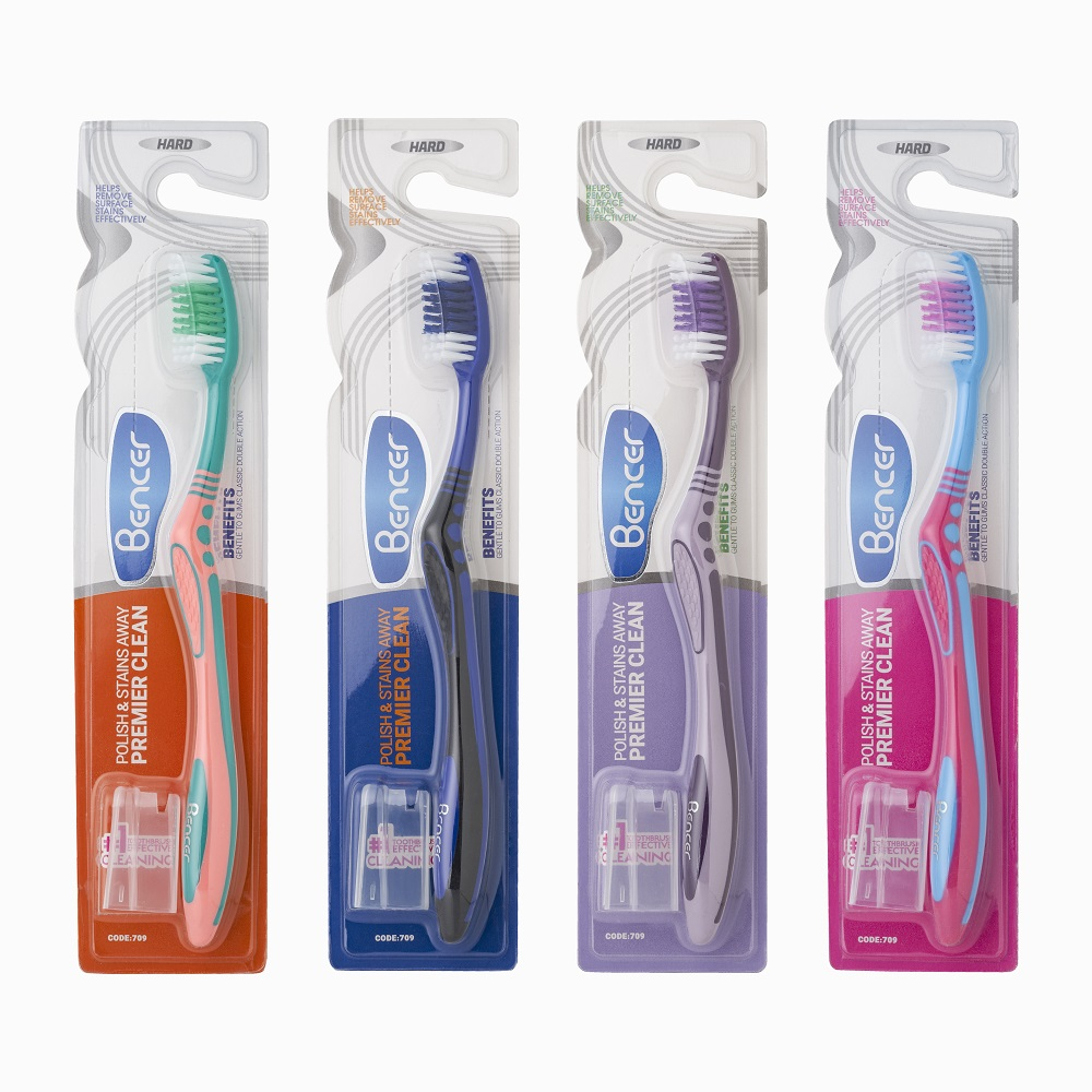 مسواک بنسر مدل پریمیر کلینینگ با برس سخت بسته 144 عددی