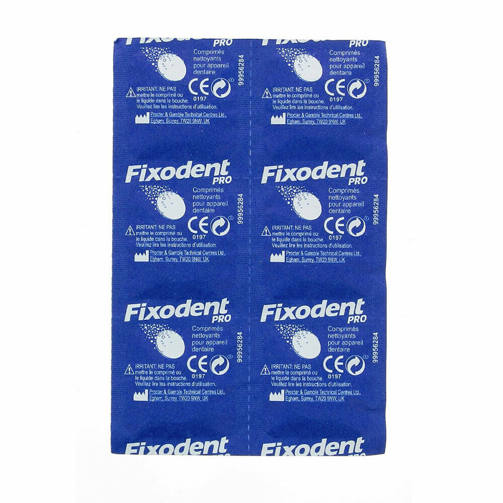 قرص تمیز کننده دندان مصنوعی فیکسودنت مدل pro بسته 54 عددی