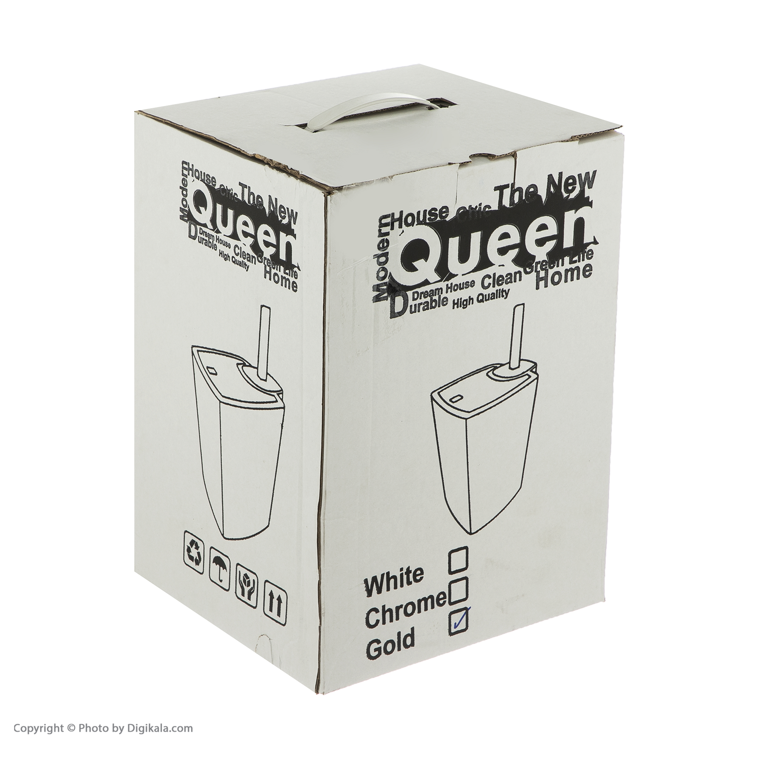 ست سطل زباله و فرچه کویین کد 0003