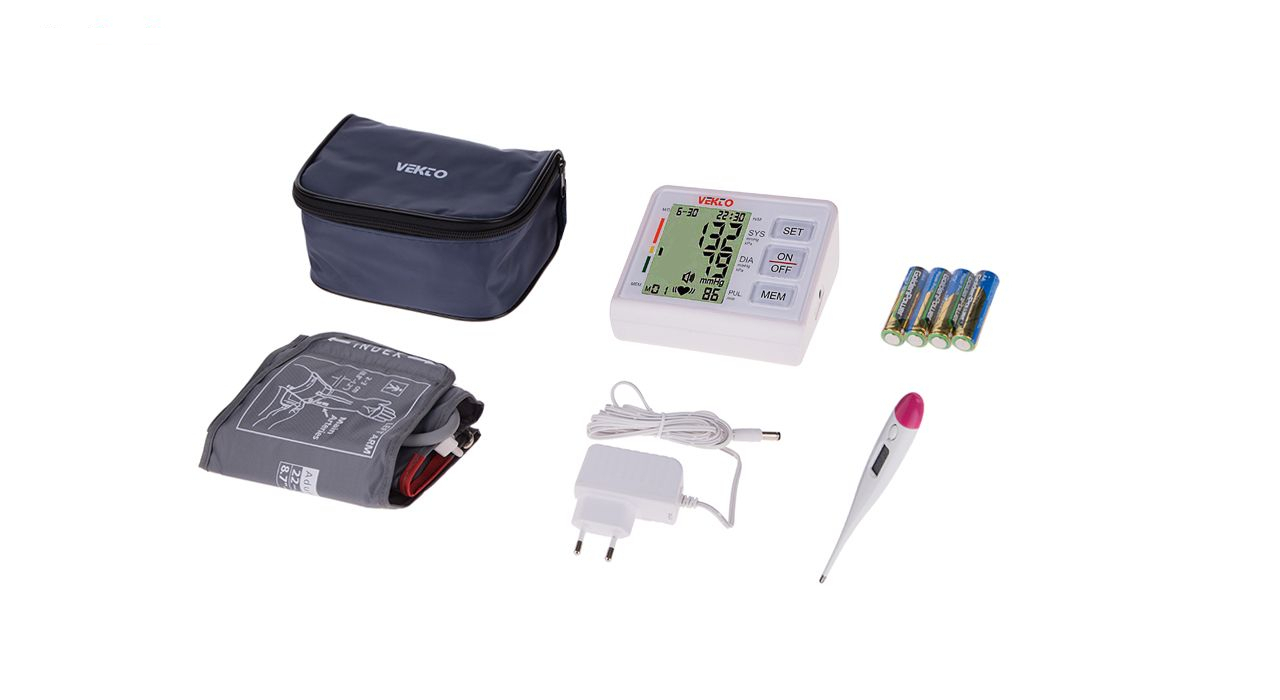 فشارسنج دیجیتال بازویی وکتو مدل PG-800B15S به همراه ترمومتر دیجیتال