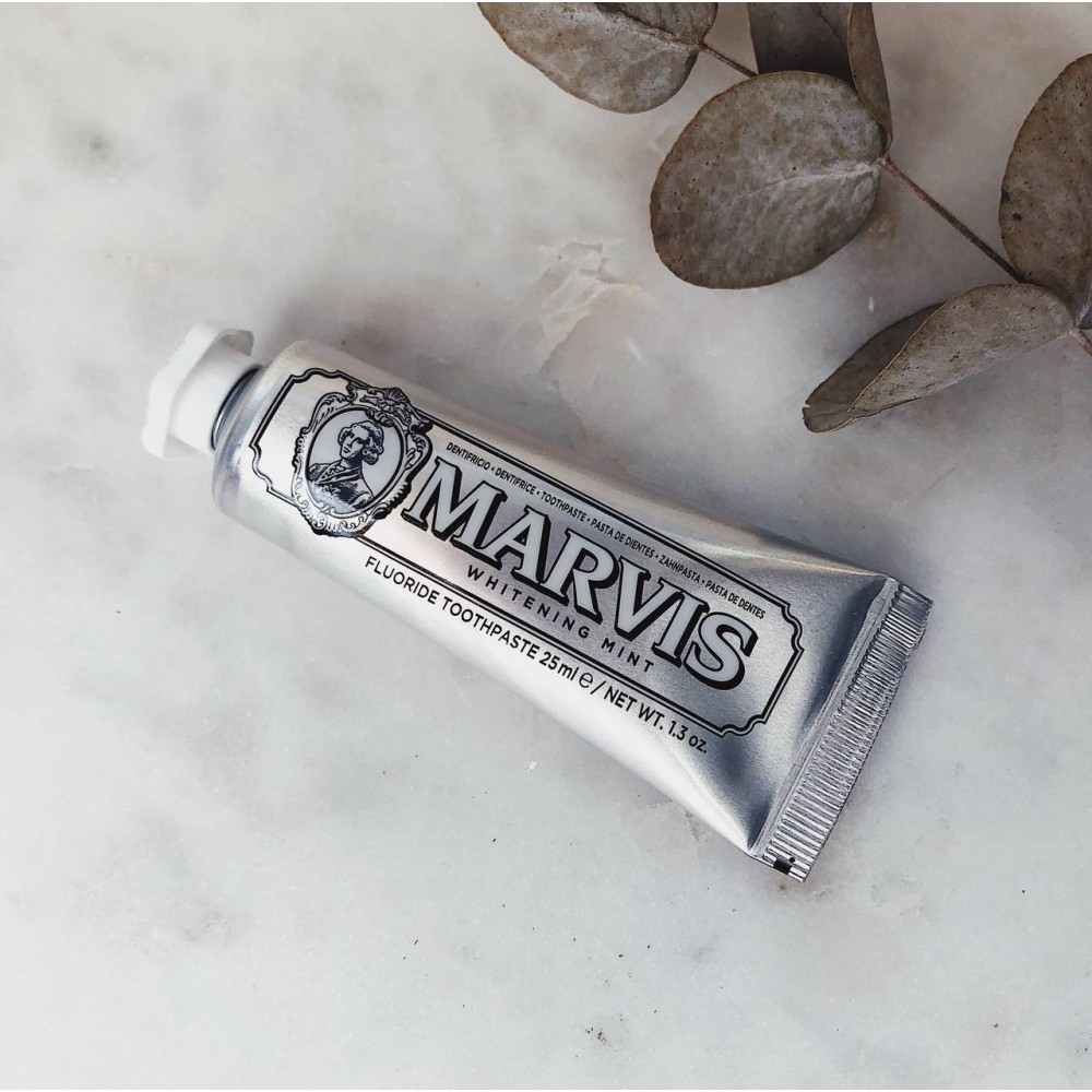 خمیر دندان مارویس مدل Whitening Mint حجم 25 میلی لیتر