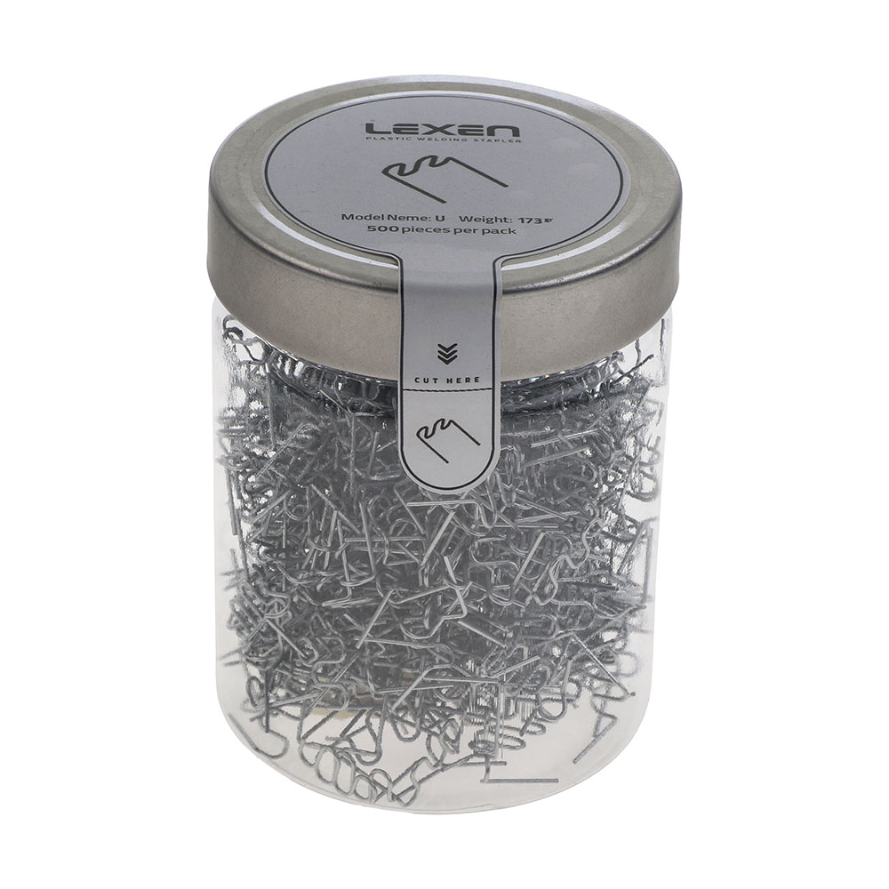 سوزن منگنه دستگاه جوش پلاستیک لکسن مدل U بسته 500 عددی
