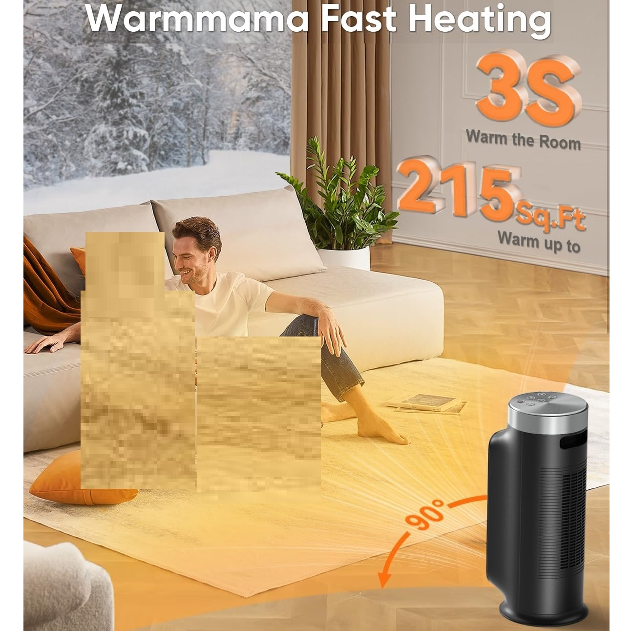 فن هیتر مدل PTC-1500