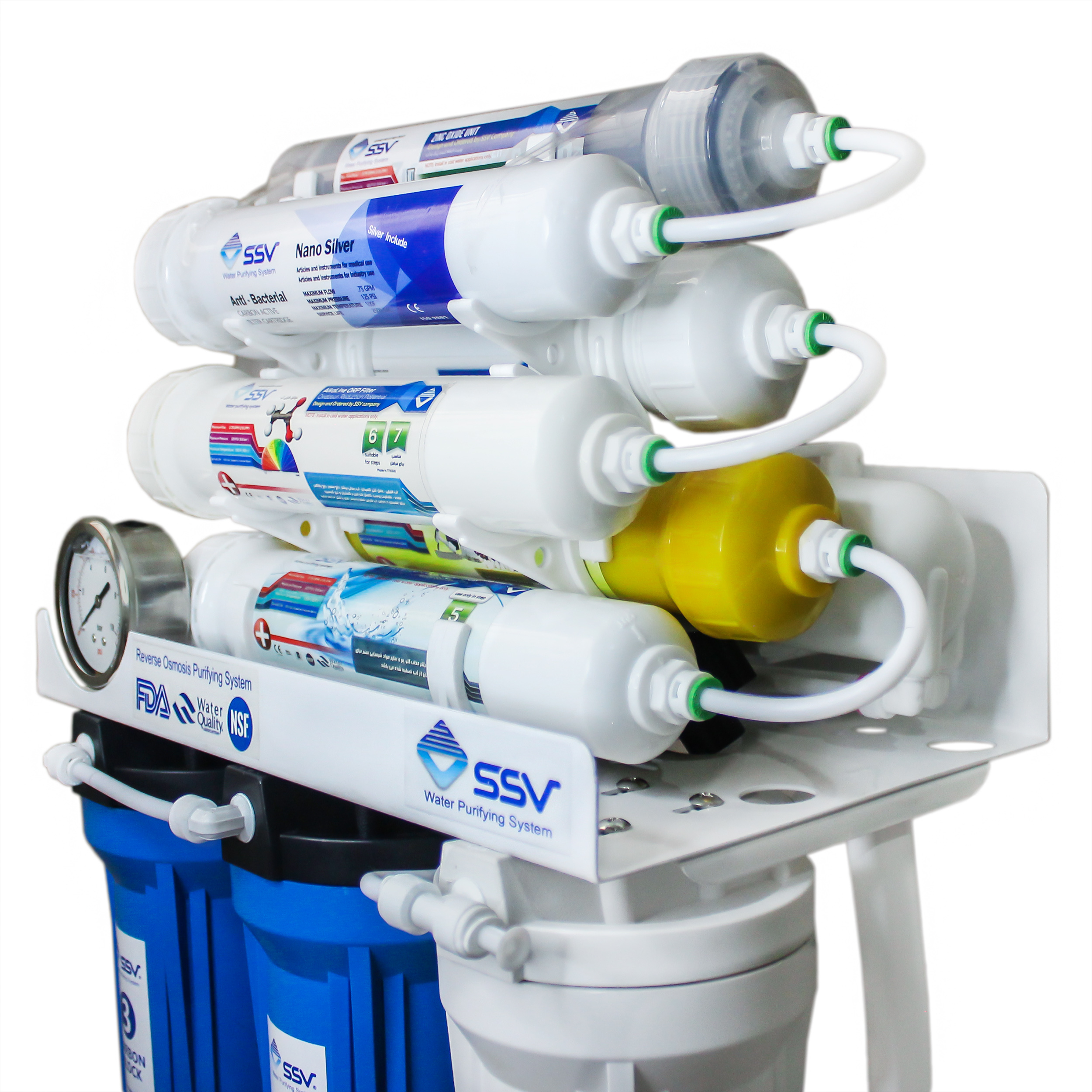 دستگاه تصفیه کننده آب اس اس وی مدل MaxBlue 2wx1000 به همراه شیر تصفیه آب