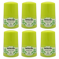 رول ضد تعریق زنانه ویت یو مدل GREEN LEAF حجم 50 میلی لیتر مجموعه 6 عددی