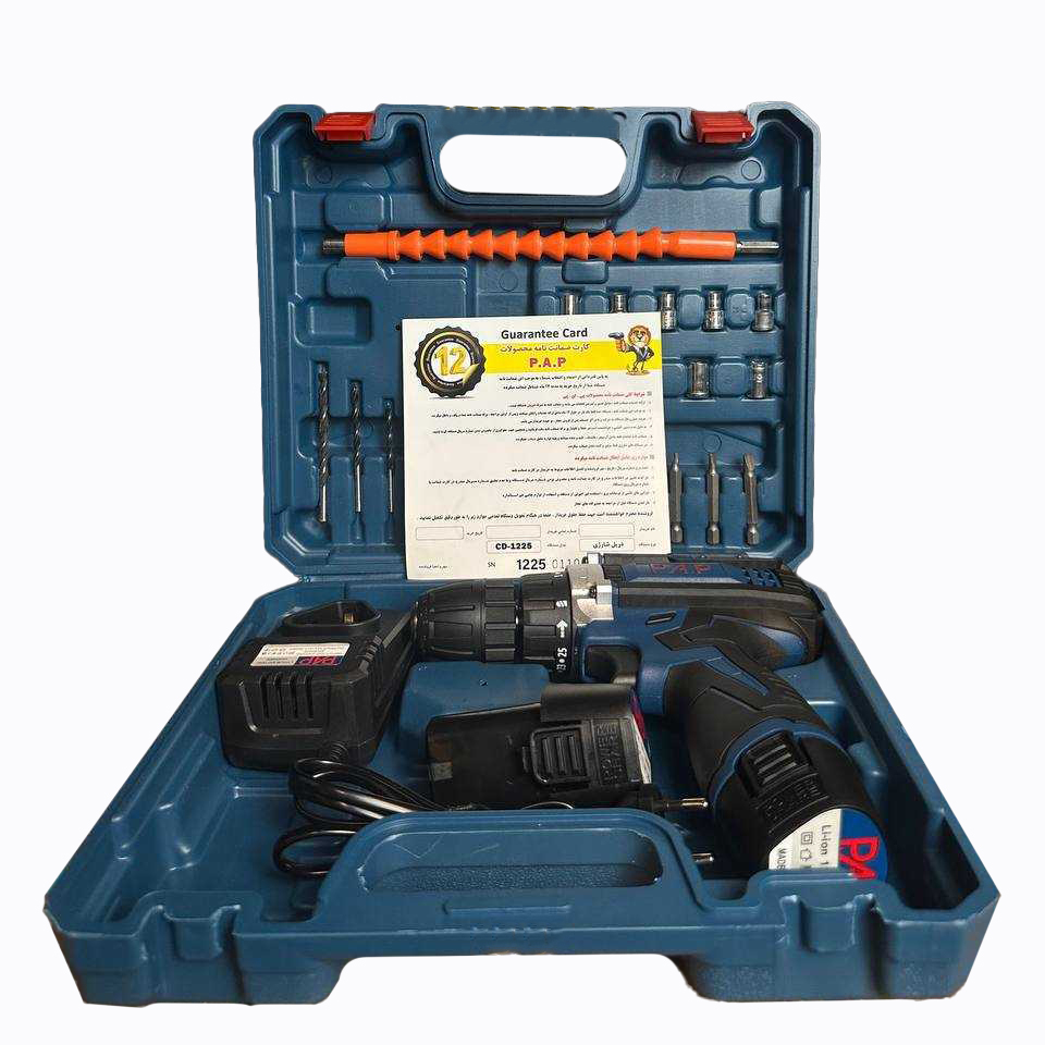 دریل پیچ گوشتی شارژی پی ای پی مدل 1225