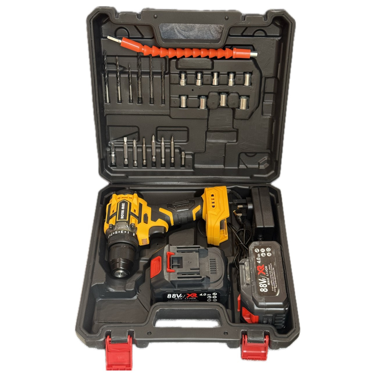 دریل پیچ گوشتی شارژی براشلس رویال مکس مدل BRSH88V مجموعه 50 عددی