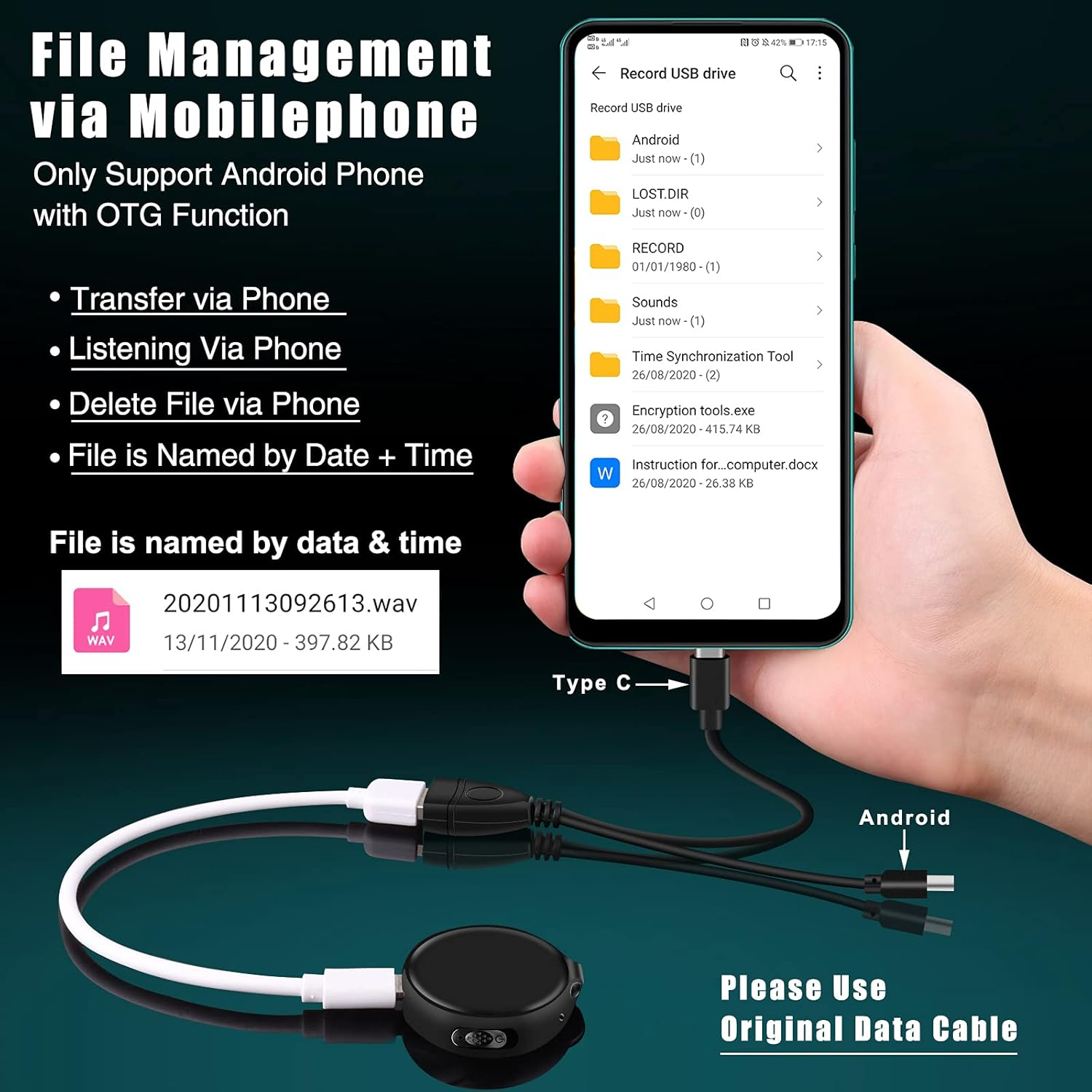 ضبط‌کننده حرفه‌ای صدا مدل Q39-32GB
