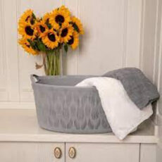 سبد رخت چرک هوم کت مدل فلورا بیضی