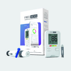 دستگاه تست قند خون فریسنس مدل TAG به همراه قلم و بسته 30 عددی سوزن تست قند خون