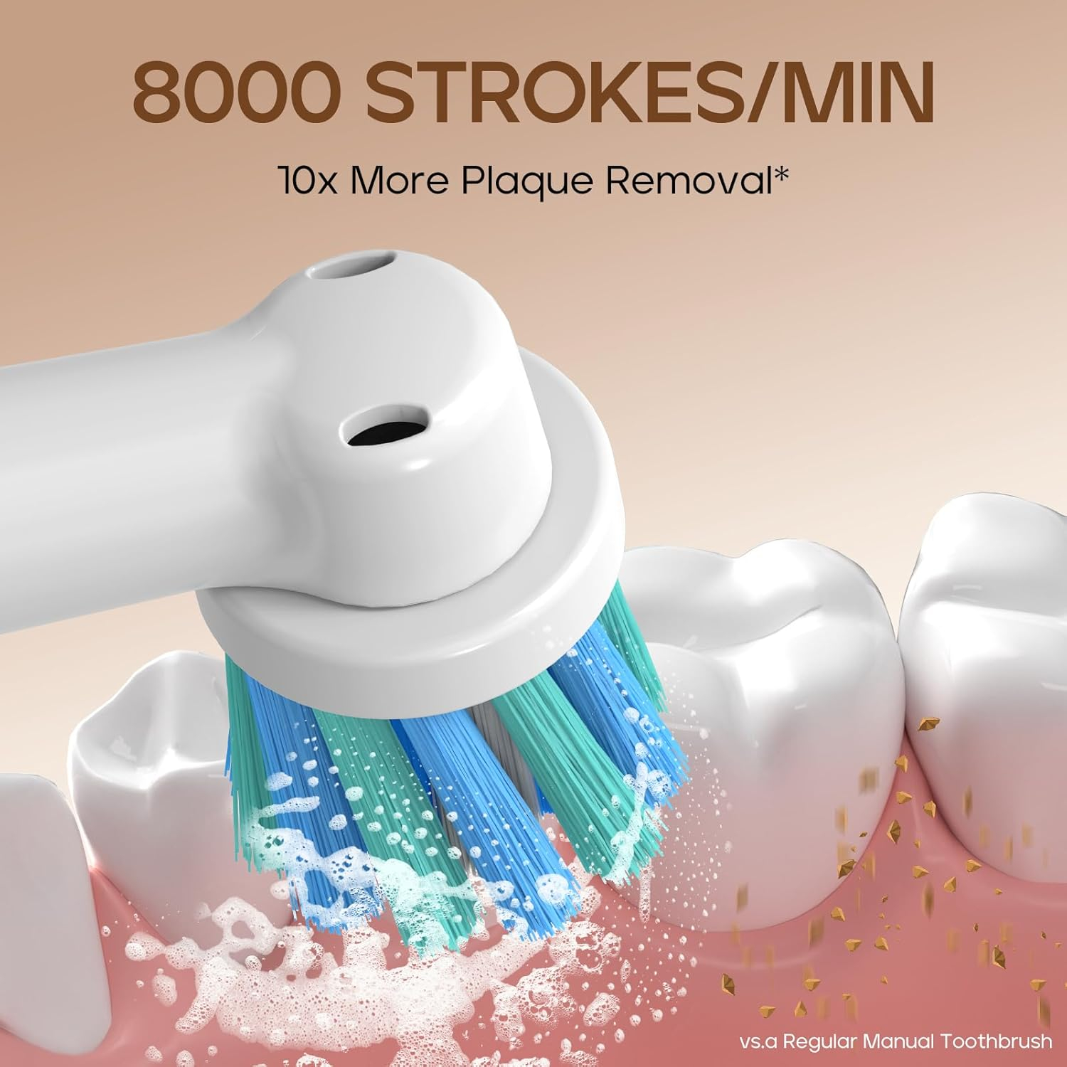 مسواک برقی سیگو مدل SG-2603 به همراه سری یدک بسته 8 عددی