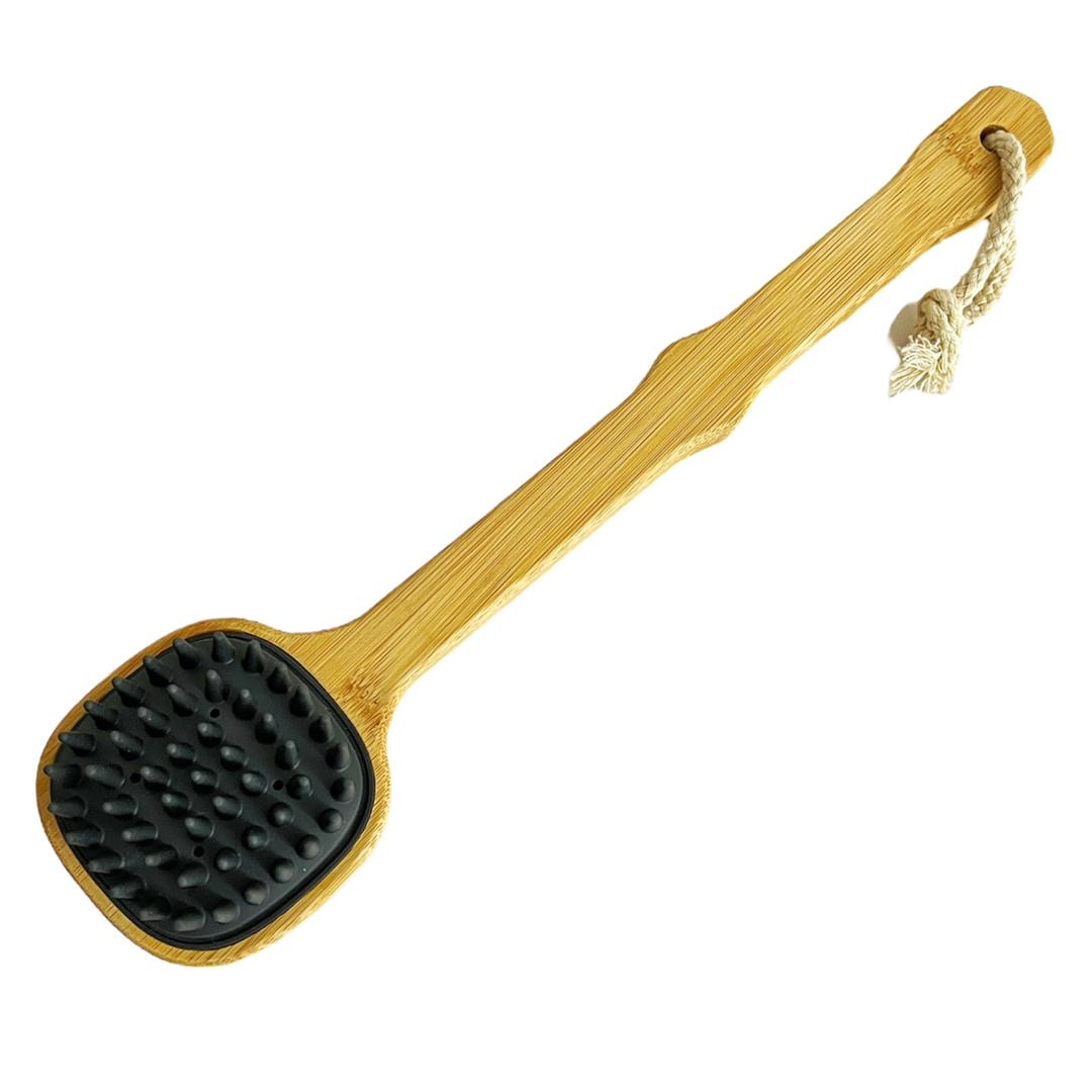 ماساژور سر و بدن مدل سیلیکونی دسته دار کد 13594