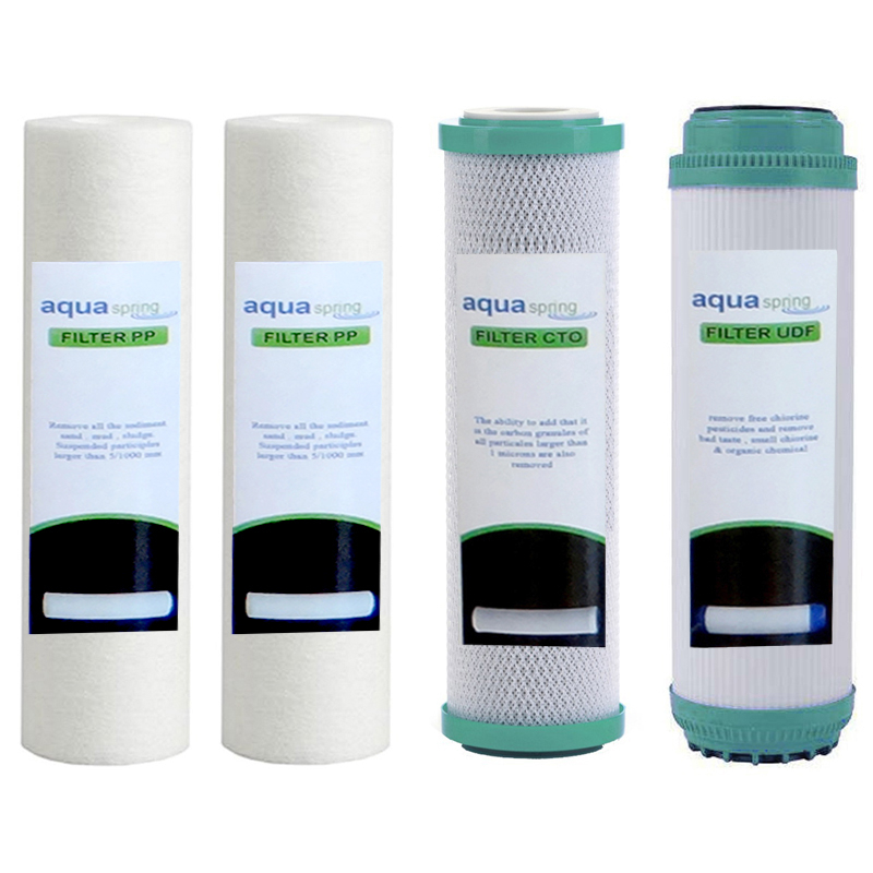 دستگاه تصفیه کننده آب آکوآ اسپرینگ مدل SF4850 به همراه فیلتر مدل 01 مجموعه 4 عددی