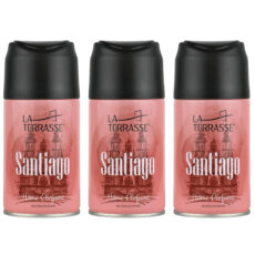 اسپری خوشبو کننده هوا لاتراس مدل Santiago حجم 250 میلی لیتر مجموعه 3 عددی