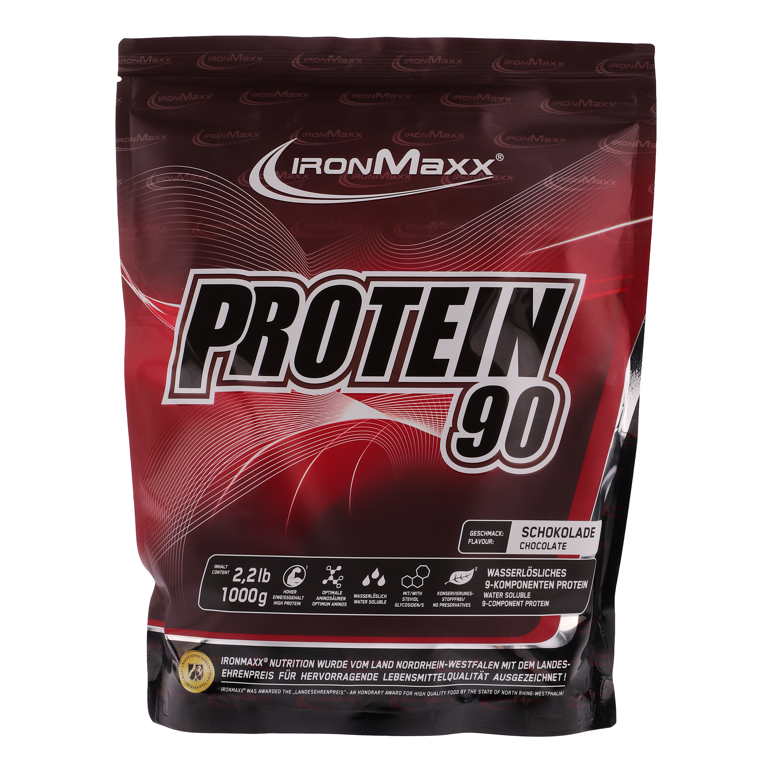 پودر پروتئین 90 با طعم شکلات آیرون مکس  - 1000 گرم