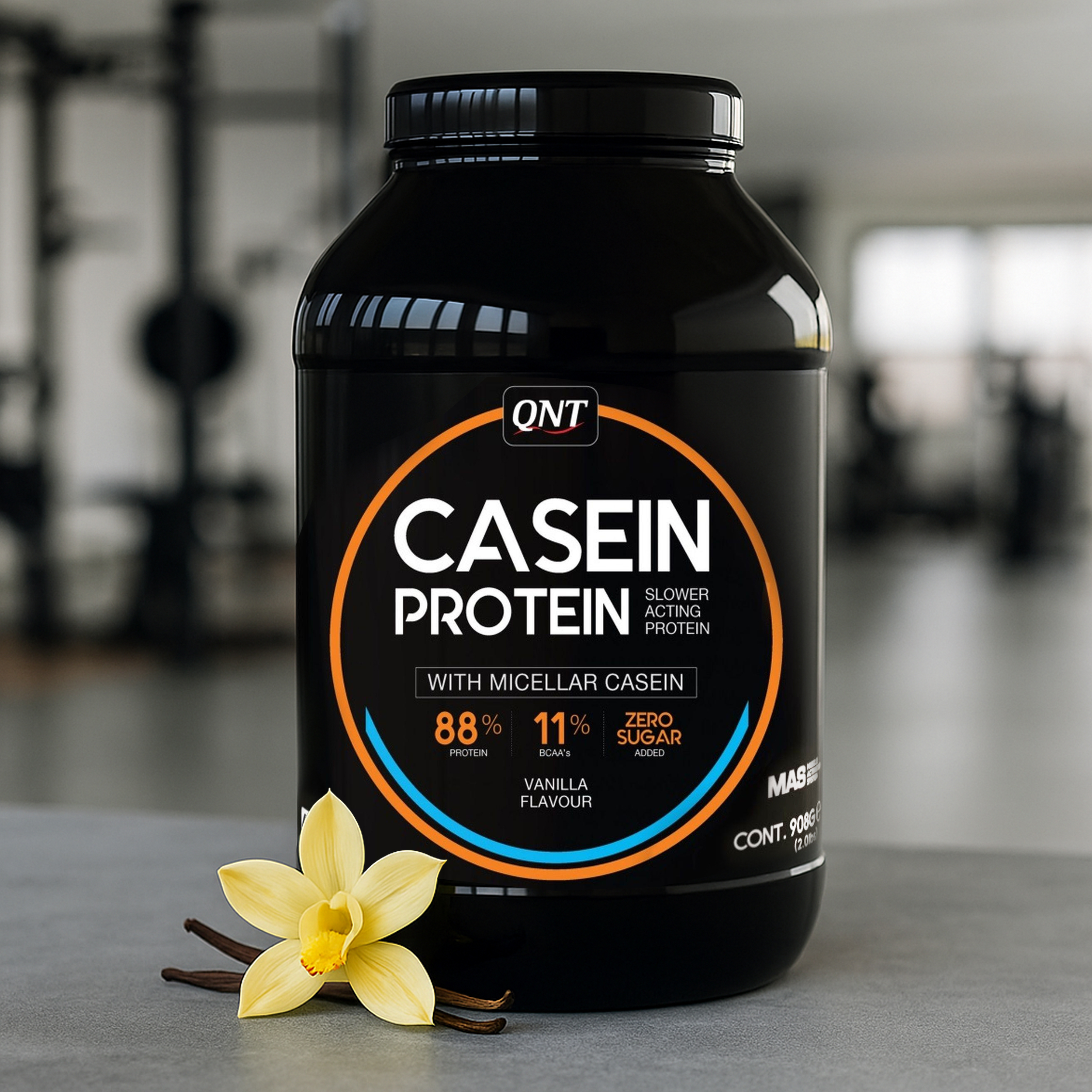 پودر پروتئین کازئین کیو ان تی - 908 گرم