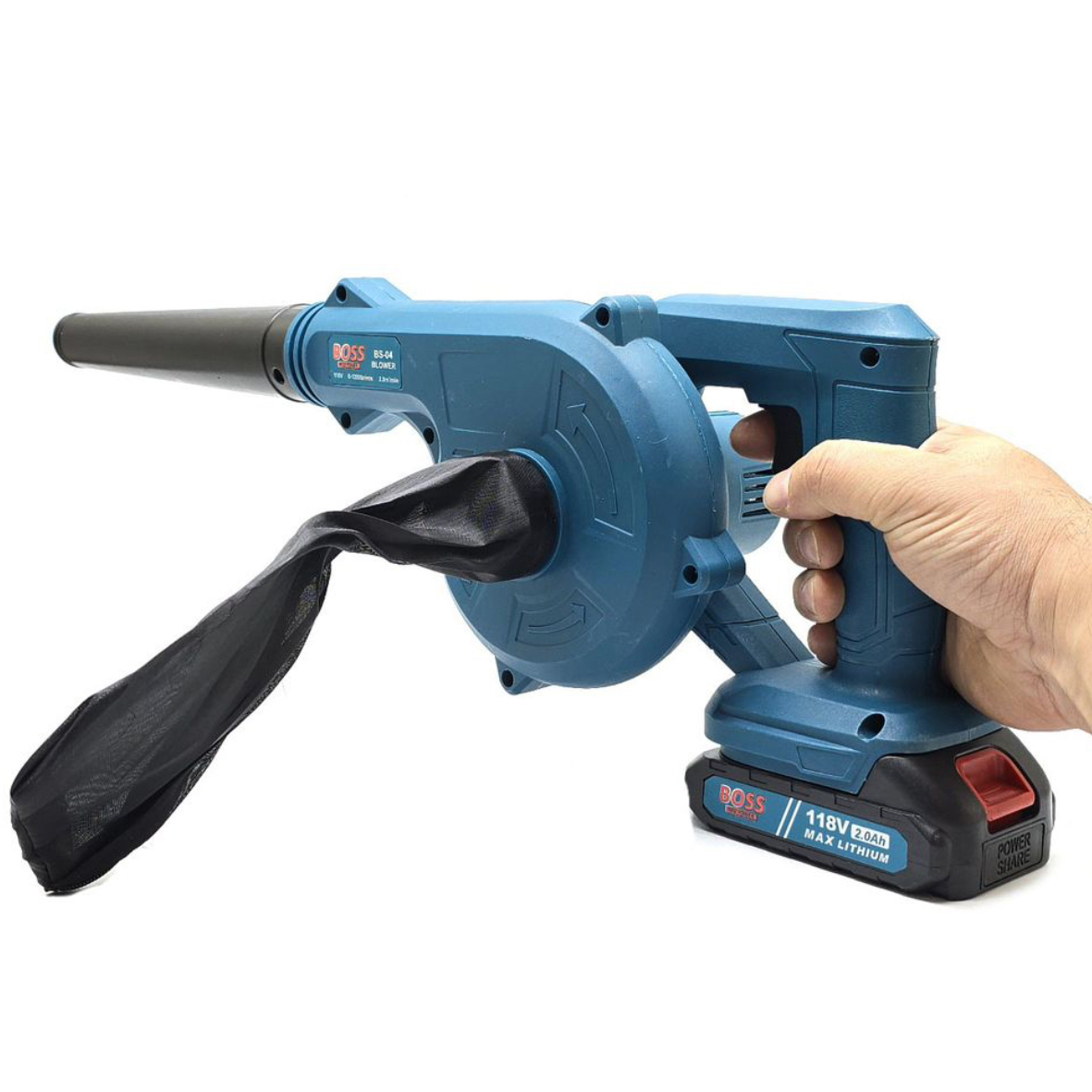 دستگاه دمنده و مکنده 600 وات شارژی باس مدل 118volt