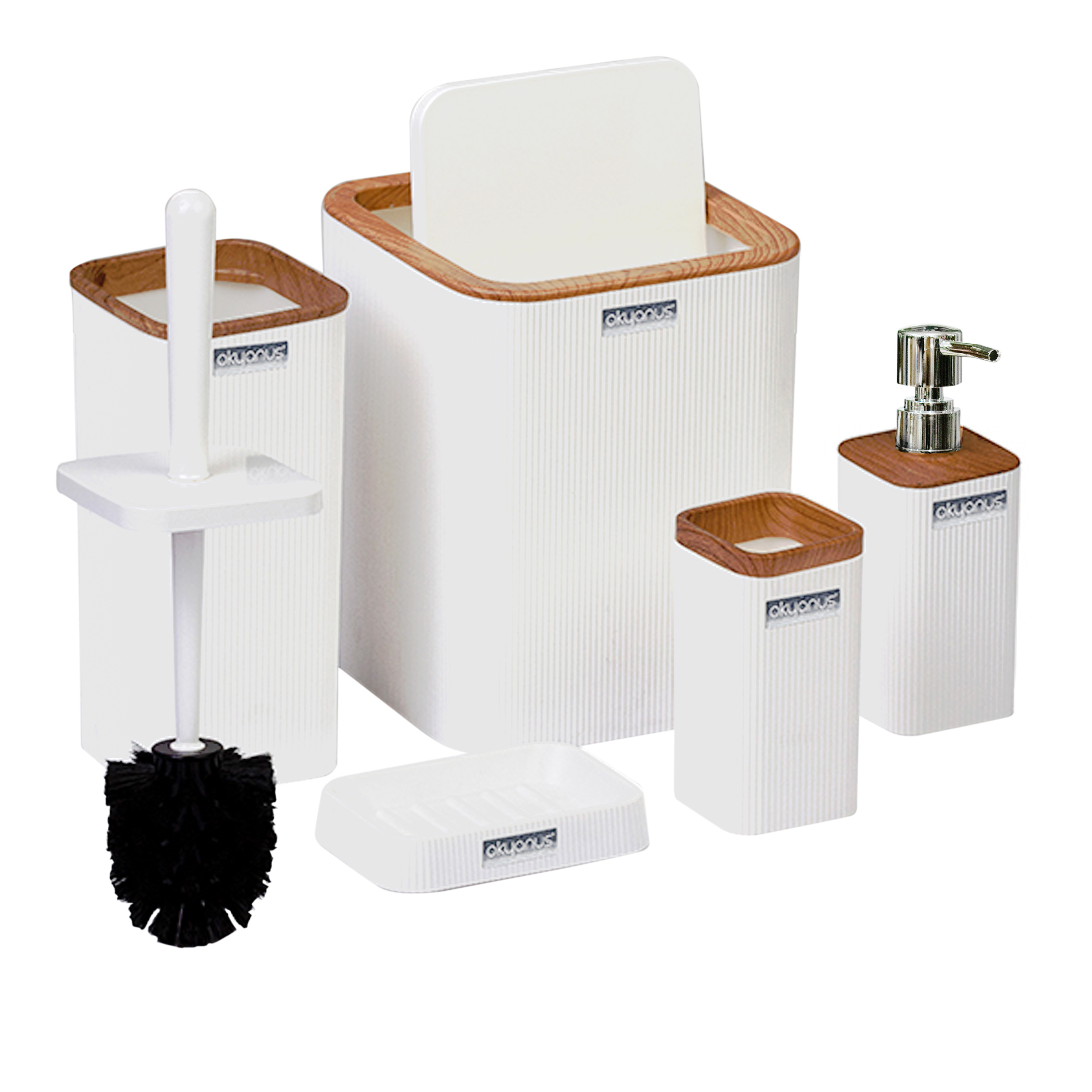 ست سرویس بهداشتی 5 تکه فری هوم مدل oky-4203-b