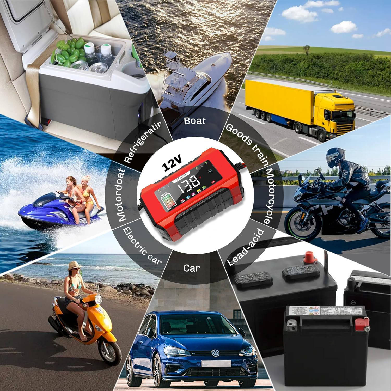 شارژر باتری تیانی مدل 120501Br دکمه لمسی