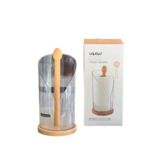 پایه رول دستمال کاغذی لیمون مدل رولی چوبی