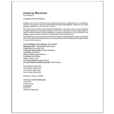 کتاب Mastering  Blockchain  Fourth  Edition اثر Imran  Bashir انتشارات رایان کاویان