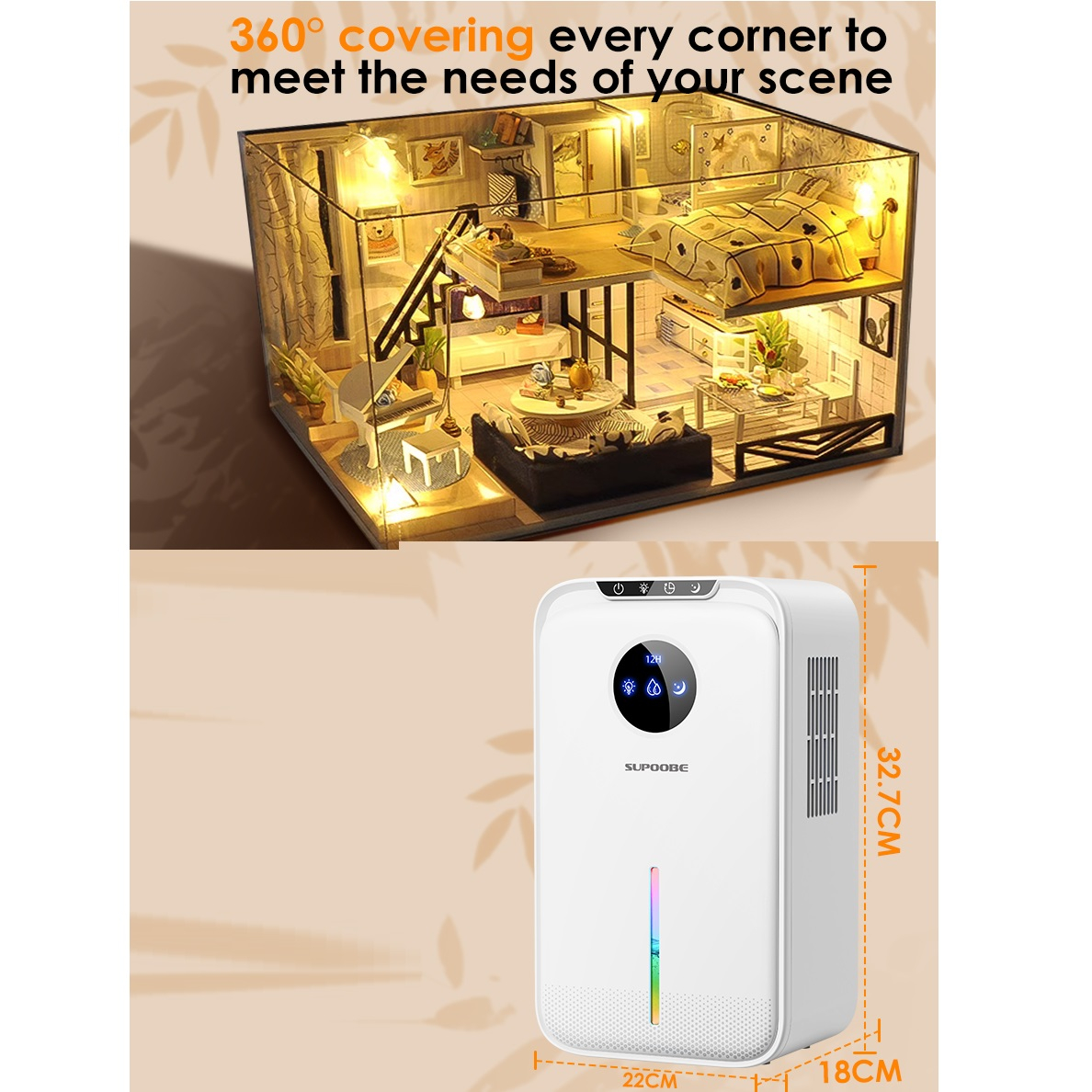 دستگاه رطوبت گیر سوپوو مدل YP2318