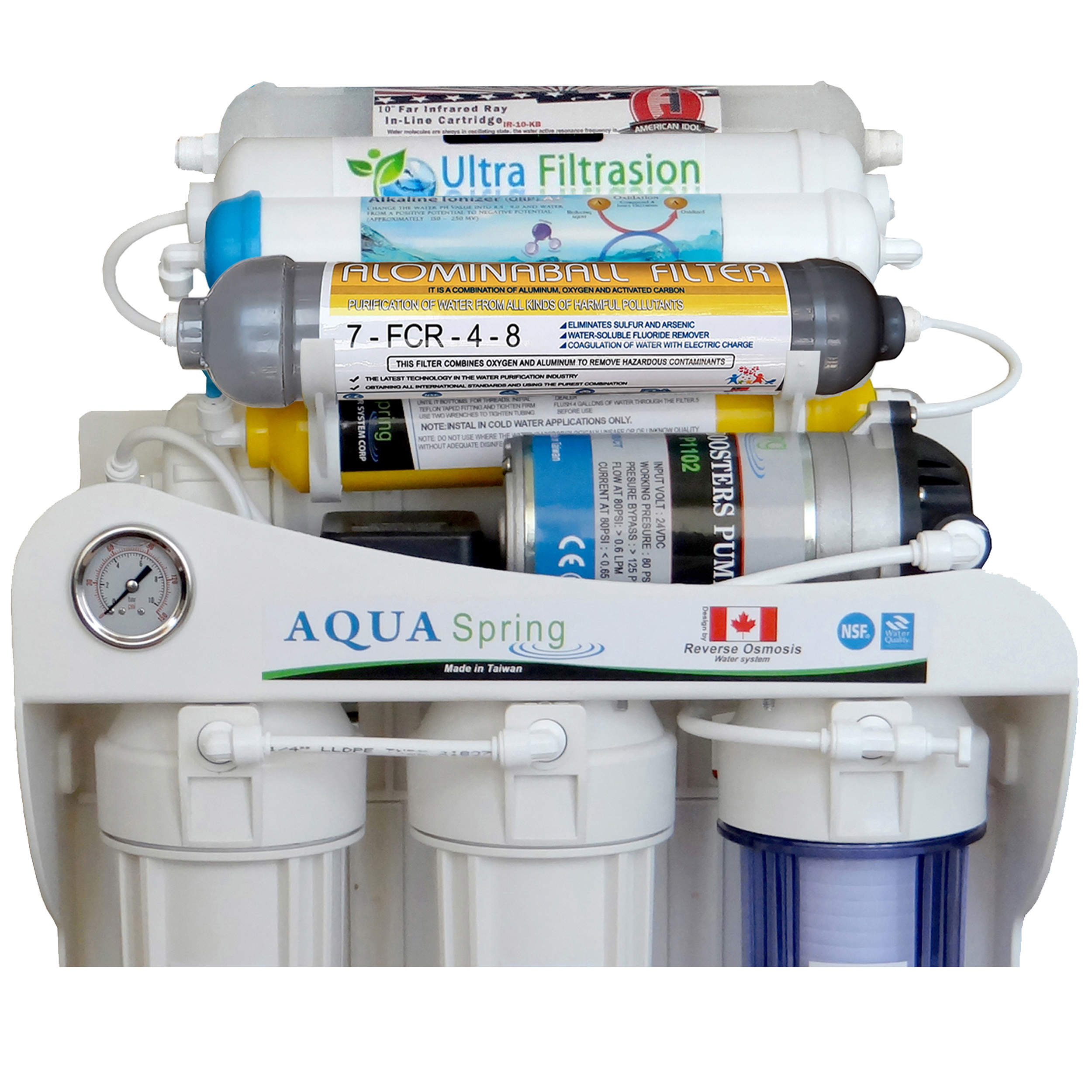 دستگاه تصفیه کننده آب آکوآ اسپرینگ مدل RO-SF6100 به همراه فیلتر