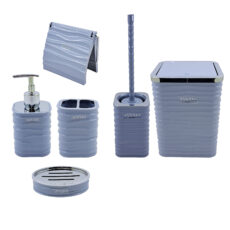 ست سرویس بهداشتی 6 پارچه آنیکسا مدل کرلی