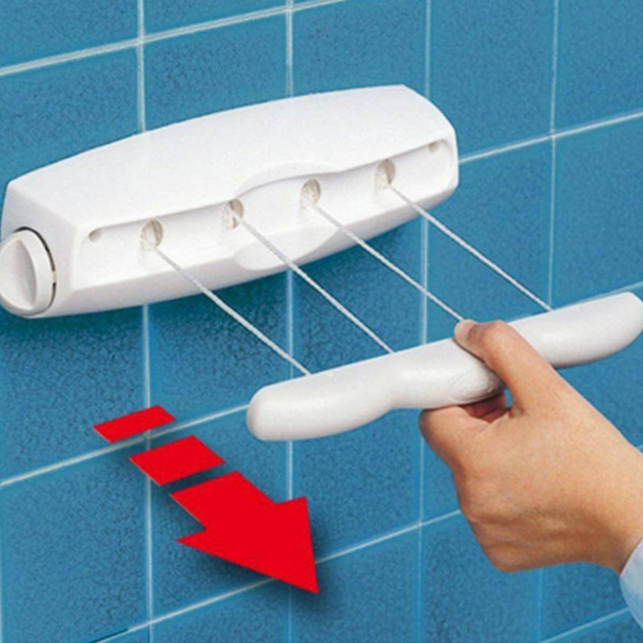 بند رخت دیواری مدل جمع شو