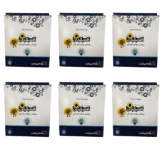 روکش یک‌بارمصرف توالت فرنگی آفتابگردان مدل غیرحل شونده 6 بسته 20 عددی