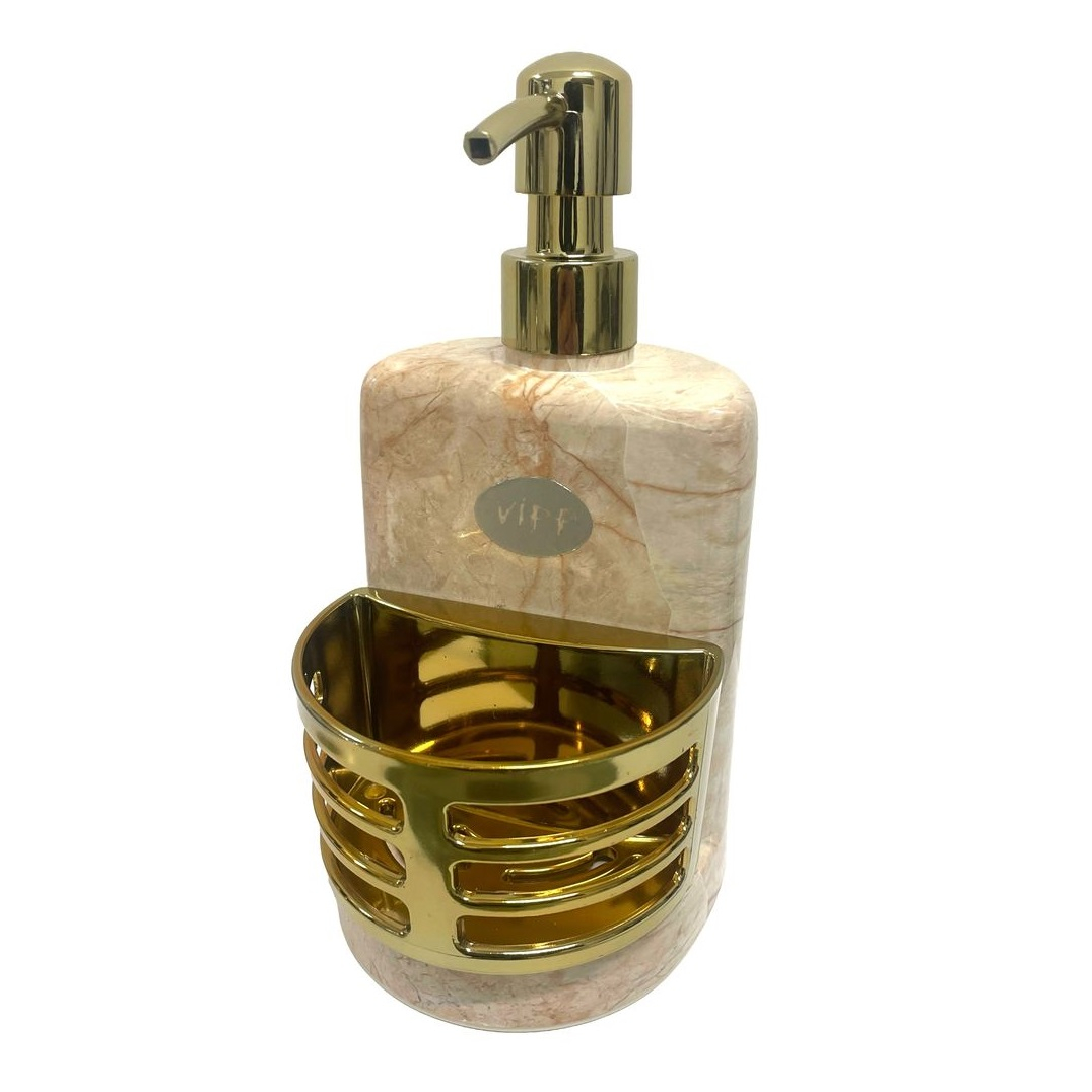 مخزن مایع ظرفشویی مدل ماهور ماربل طرح گلد