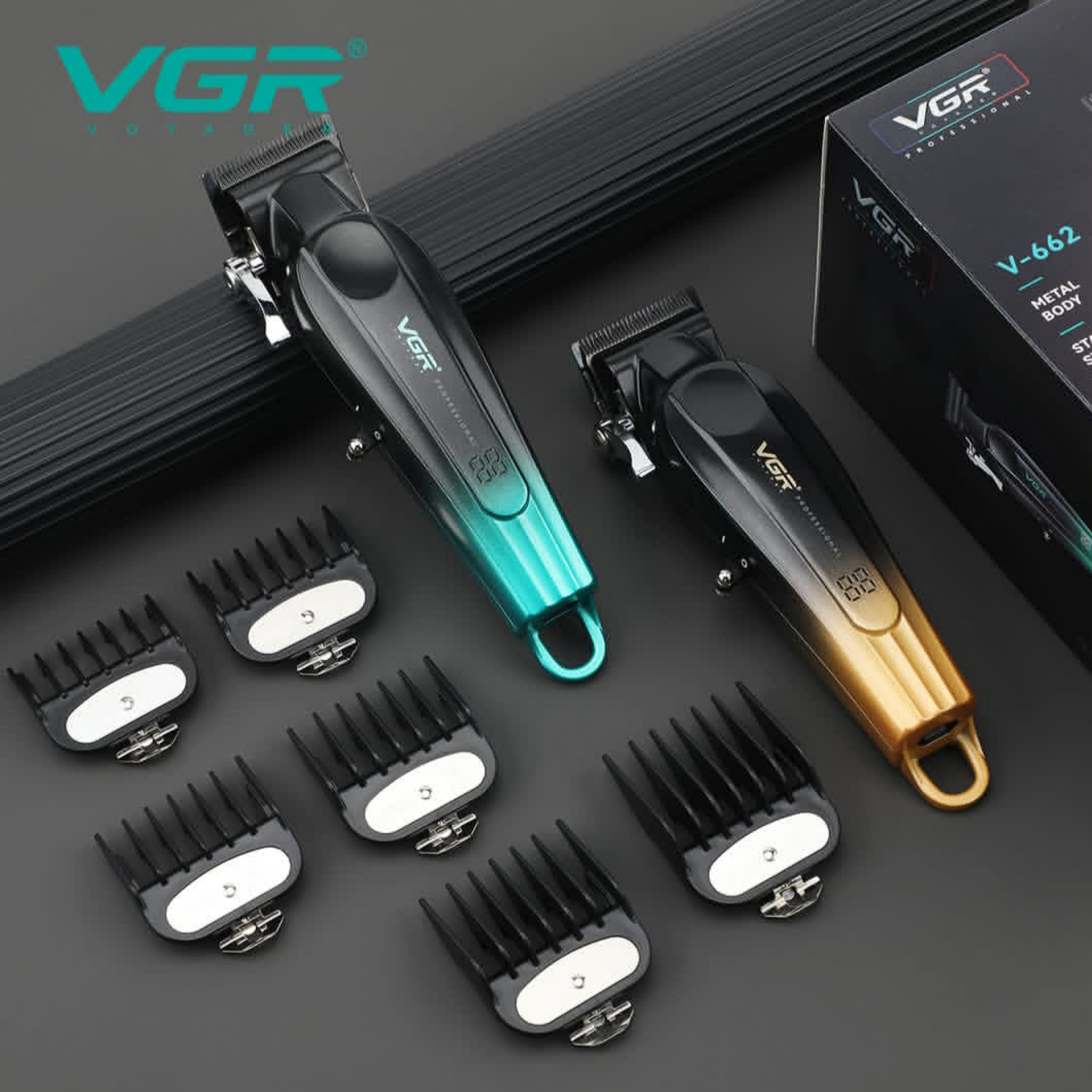 ماشین اصلاح موی سر و صورت شارژی وی جی ار مدل V-662