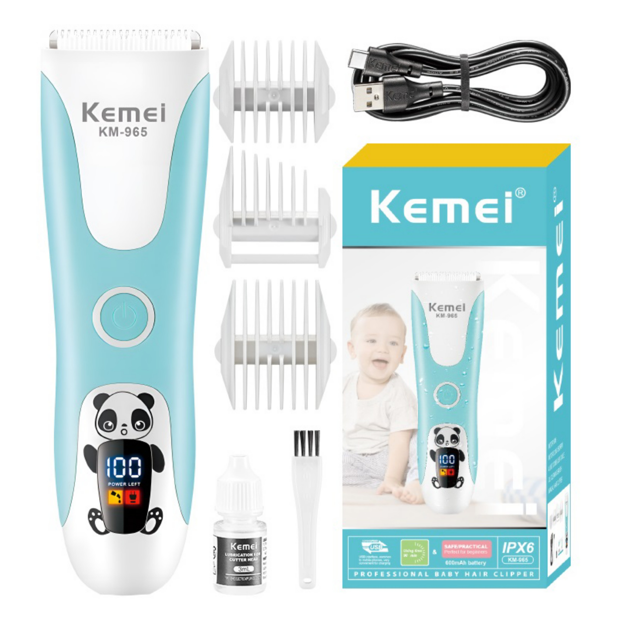 ماشین اصلاح موی سر و صورت شارژی کیمی مدل KM-965