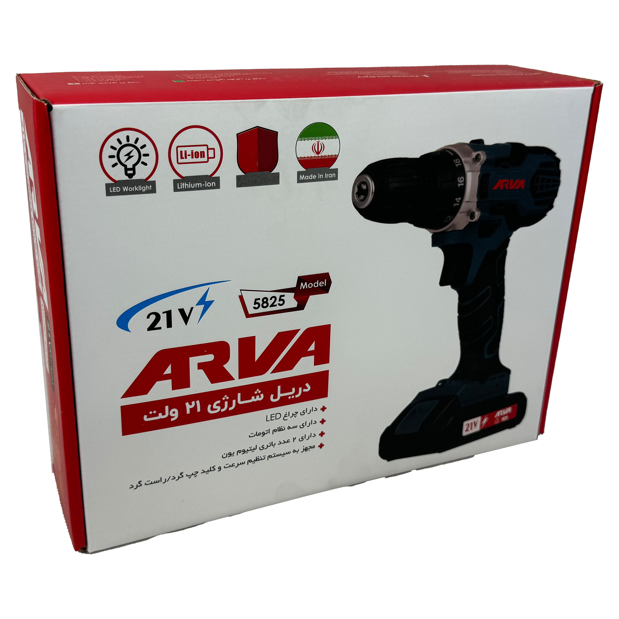 پیچ گوشتی شارژی آروا مدل 5825