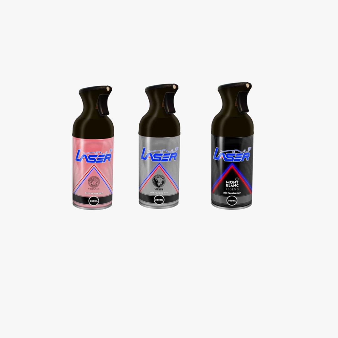 اسپری خوشبوکننده لیزر مدل 014 حجم 260 میلی لیتر مجموعه 3 عددی