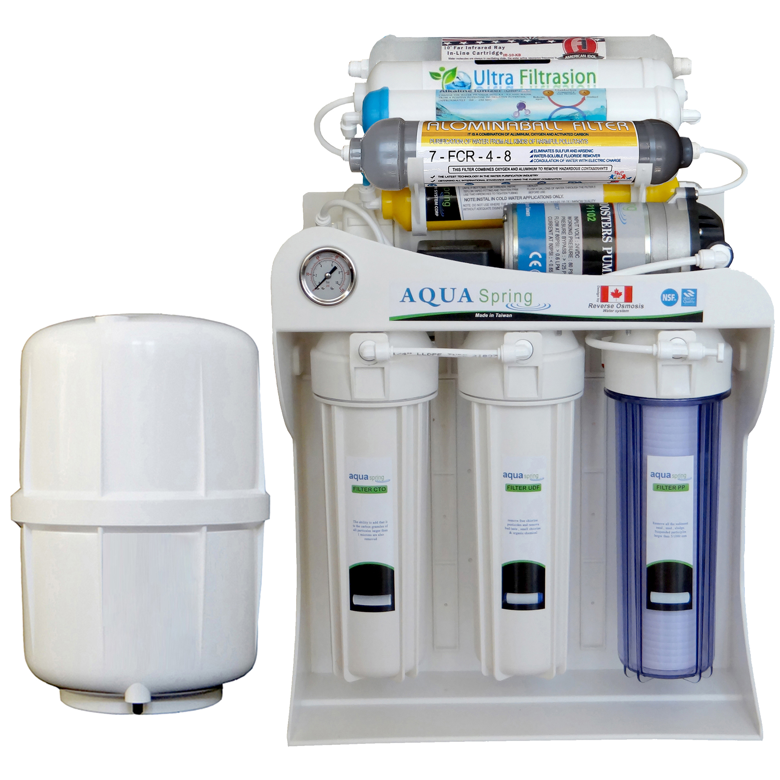 دستگاه تصفیه کننده آب آکوآ اسپرینگ مدل RO-SF6100 به همراه فیلتر