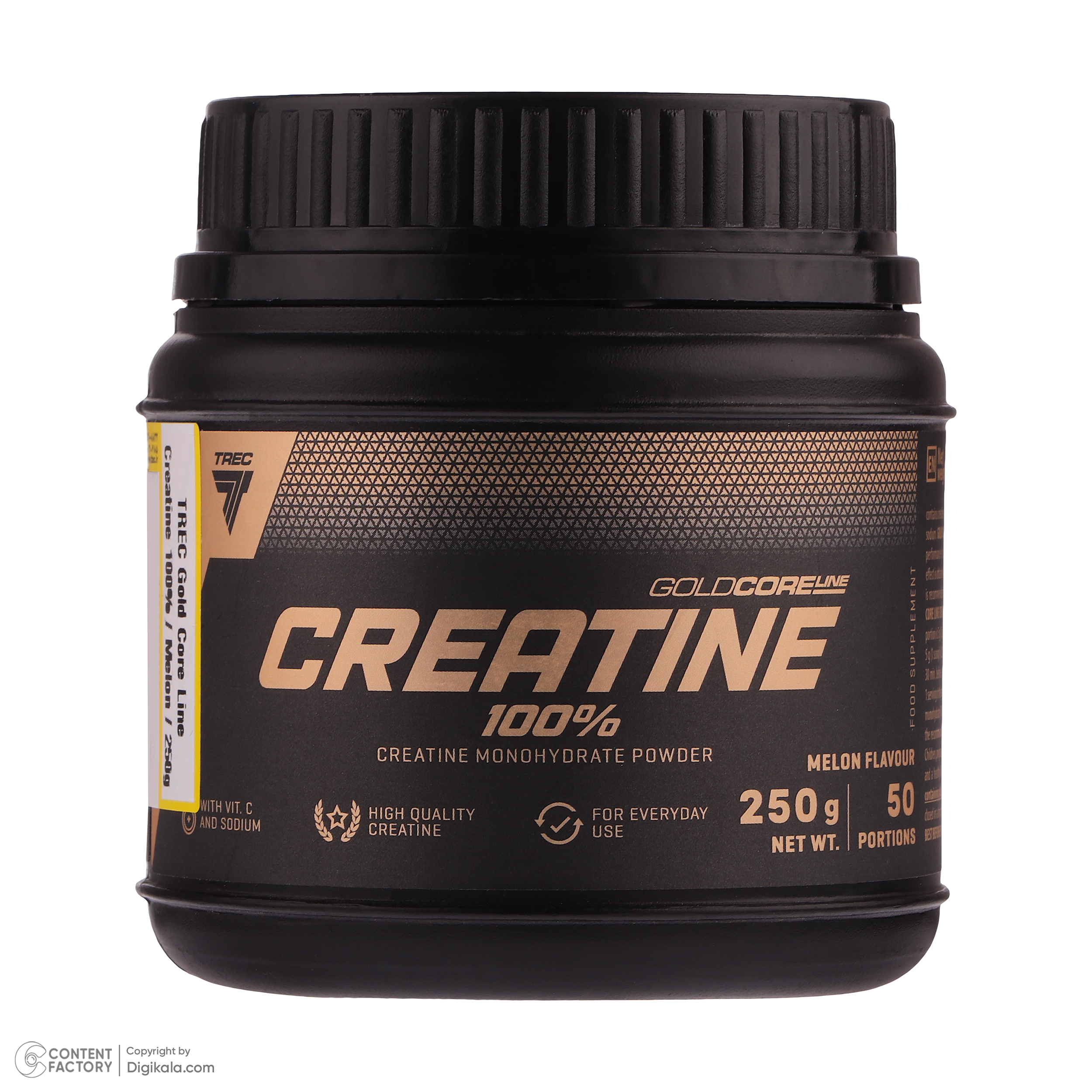 پودر کراتین مونوهیدرات صد در صد با طعم طالبی ترک نوتریشن - 250 گرم