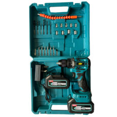 دریل پیچ گوشتی شارژی براشلس 10 میلیمتر 88 ولت مدل JB-25105K مجموعه 40 عددی