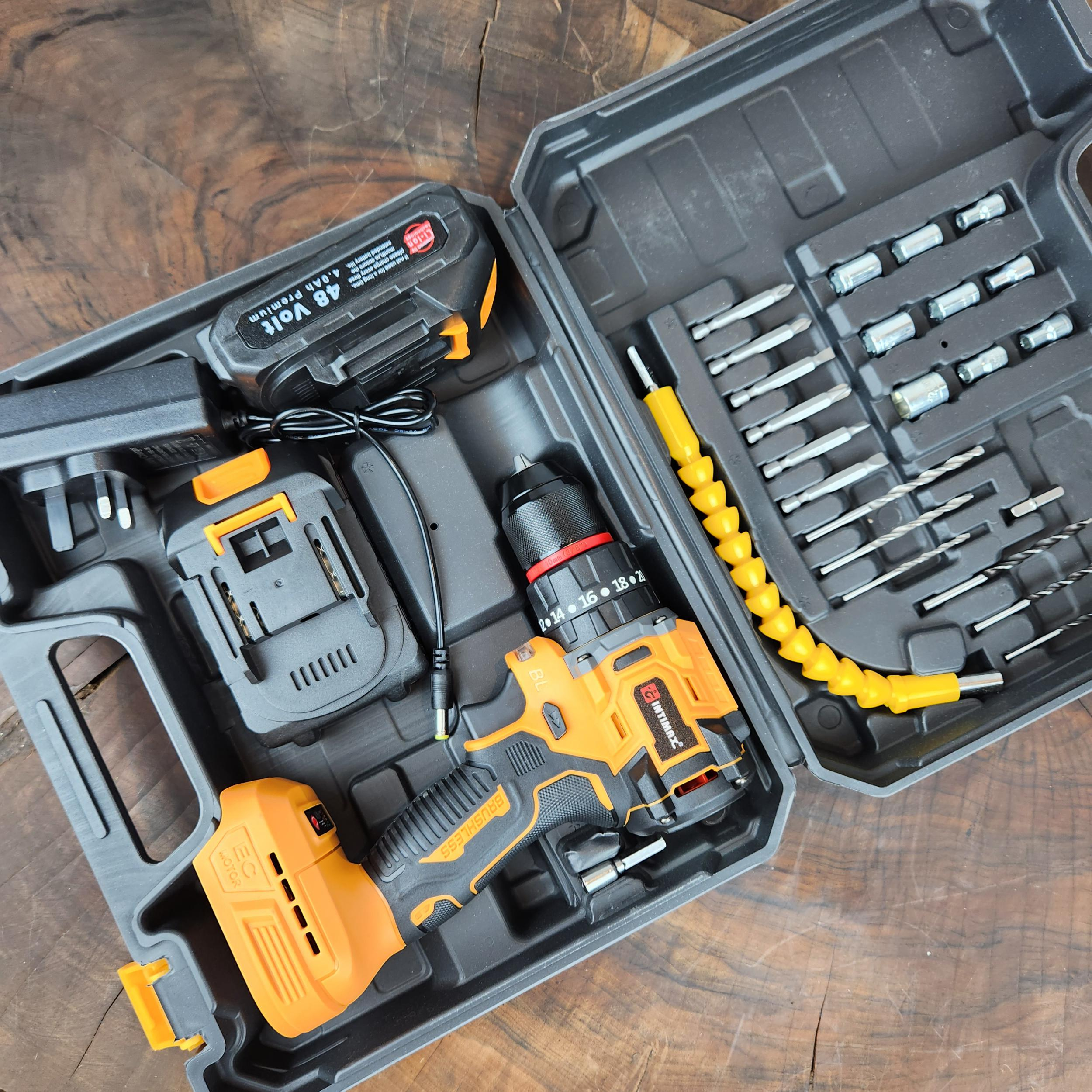 مجموعه 27 عددی دریل پیچ گوشتی شارژی اینتیمکث کد 0922