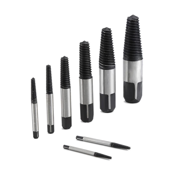 مته قلاویز چپ گرد مدل X8 مجموعه 8 عددی