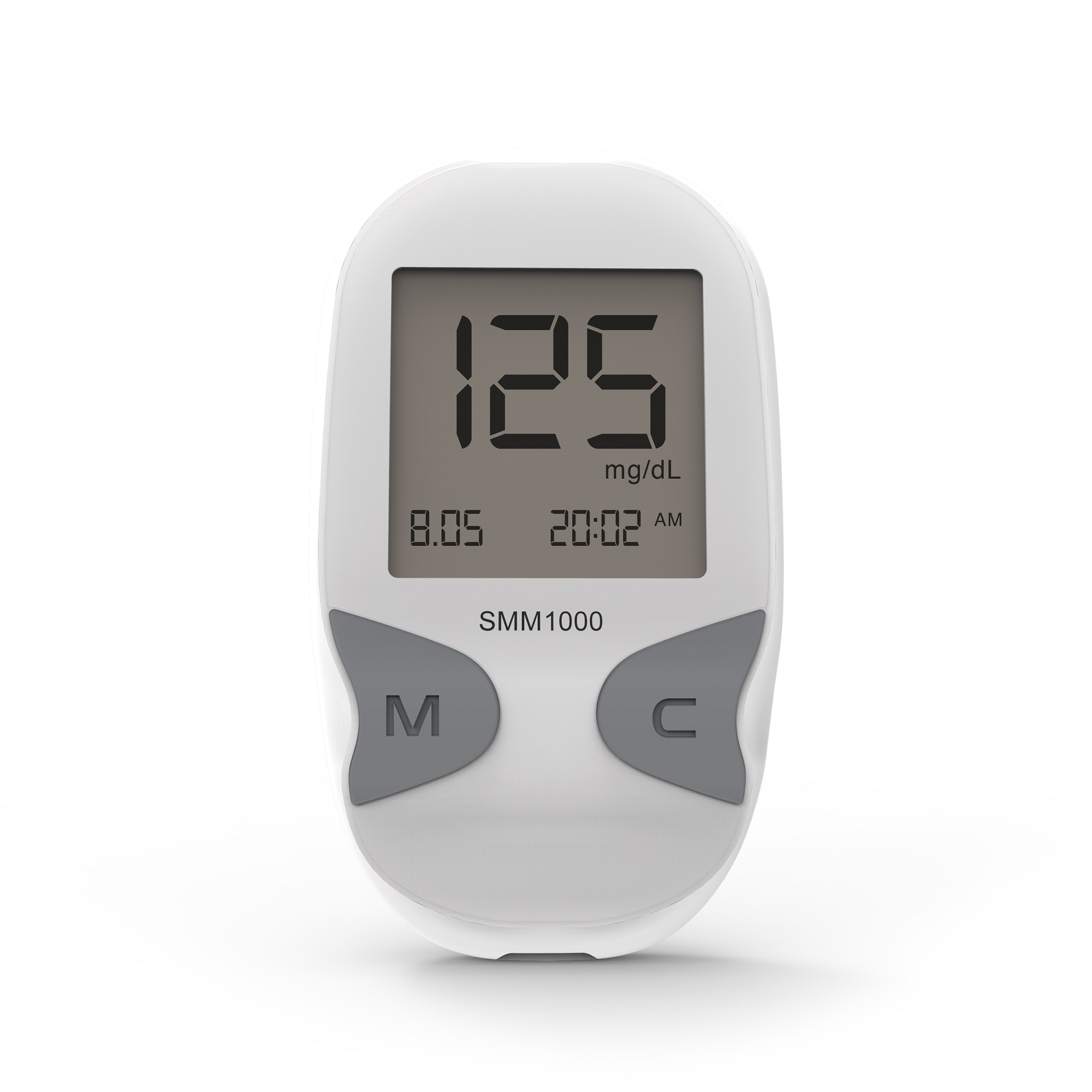 دستگاه تست قند خون دیابان مدل SMM1000 به همراه 4 بسته نوار 50 عددی و 2 بسته 100 عددی سوزن لنست گالا