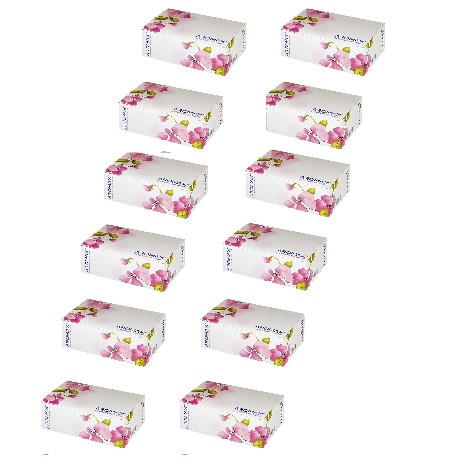 صابون شستشو آرومکس مدل pi وزن 100 گرم مجموعه 12 عددی