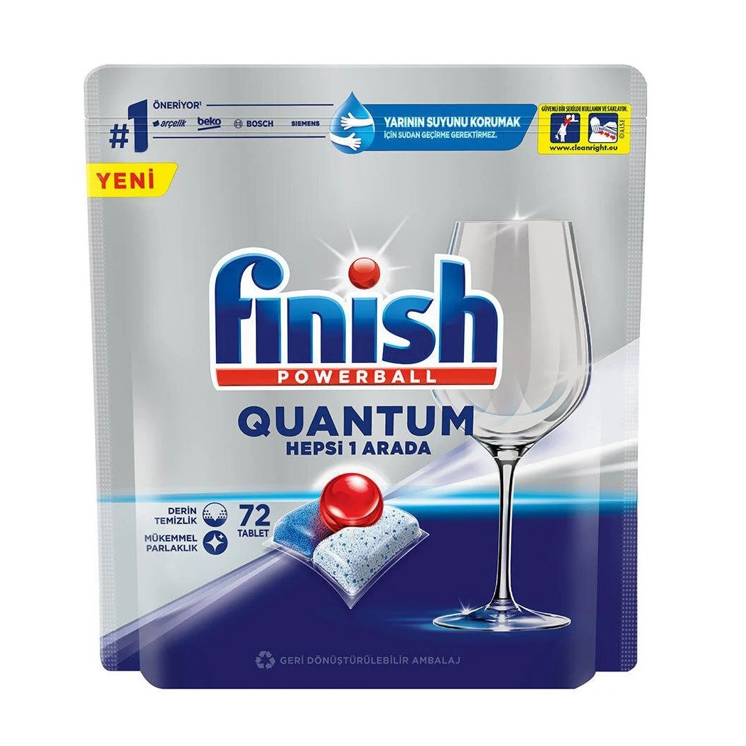 قرص ماشین ظرفشویی فینیش مدل Quantum Hepsi 1 Arada بسته 72 عددی