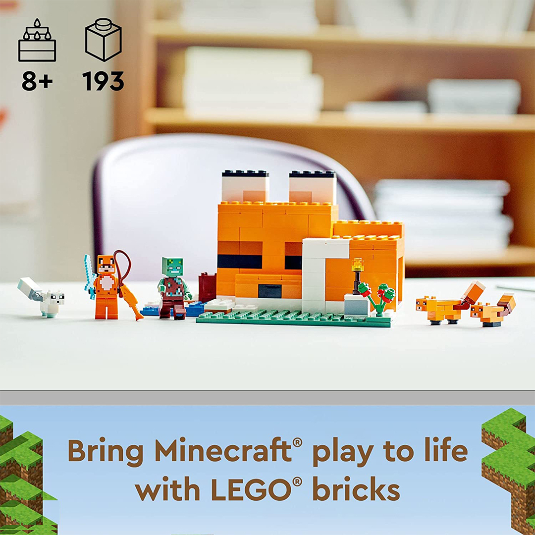 لگو سری Minecraft El Refugio-Zorro کد 21178