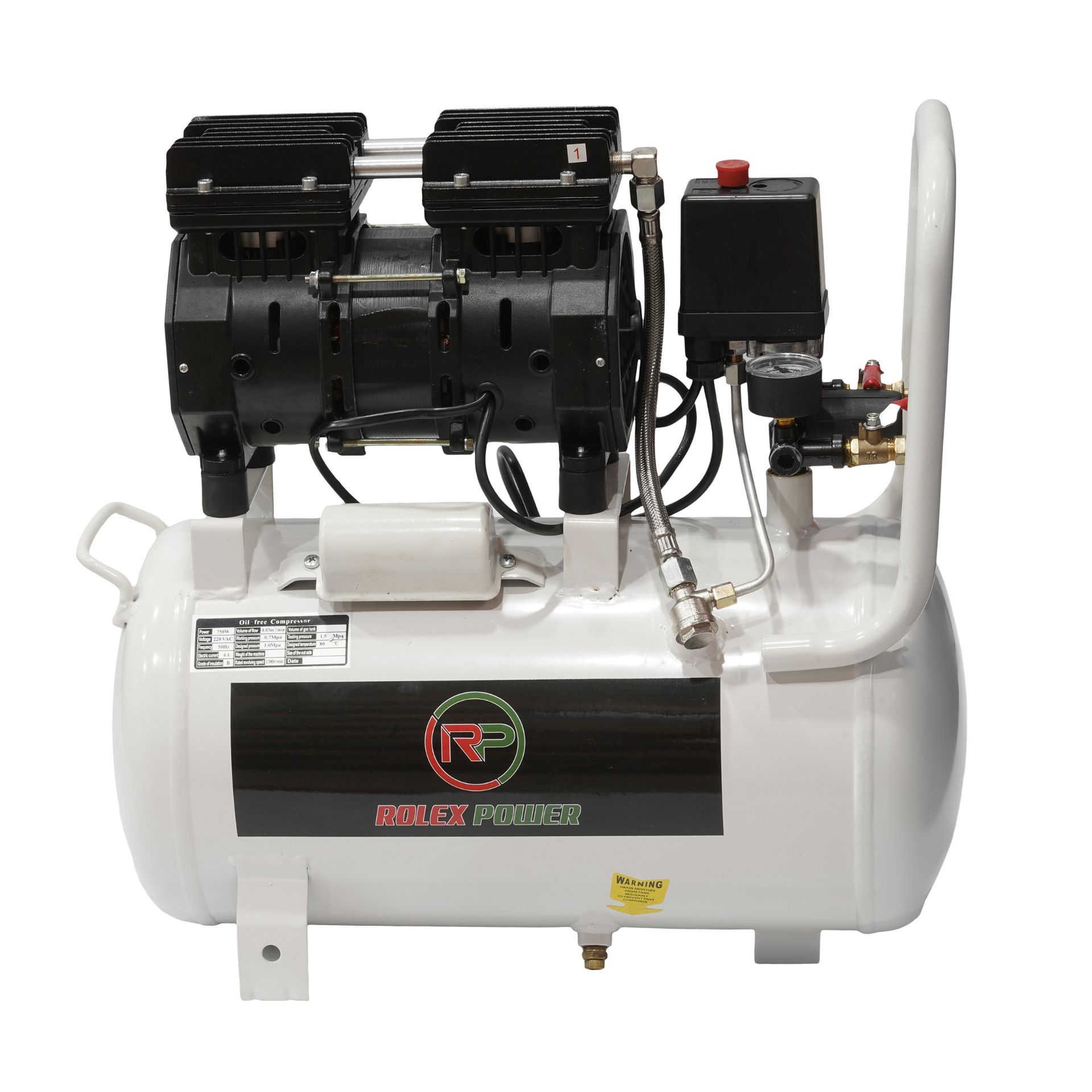 کمپرسور هوا رولکس پاور مدل 750 ظرفیت 25 لیتر