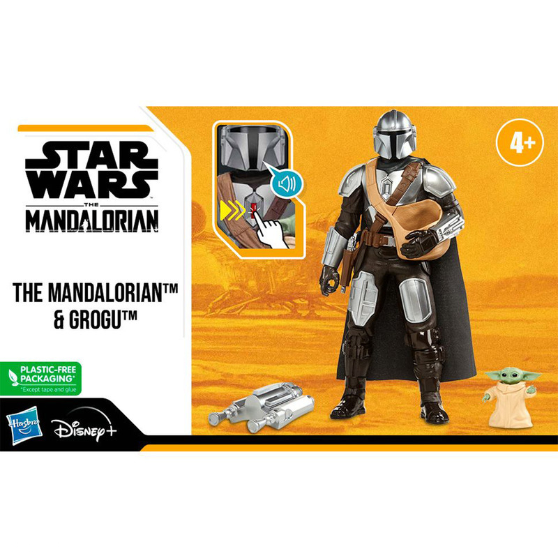 اکشن فیگور هاسبرو مدل مندلورین و بیبی یودا کد F5194