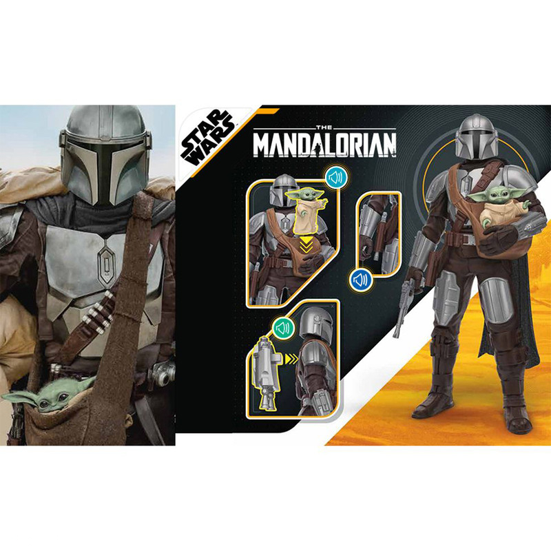 اکشن فیگور هاسبرو مدل مندلورین و بیبی یودا کد F5194