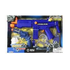 ست اسباب بازی تفنگ و دستبند پلیس مدل World Police