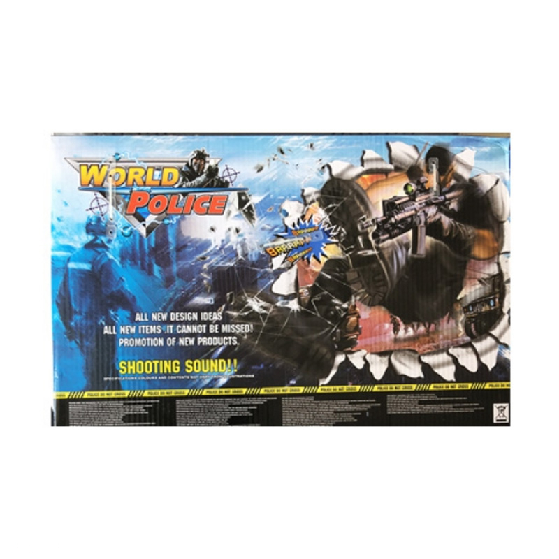 ست اسباب بازی تفنگ و دستبند پلیس مدل World Police